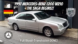 NEW YEAR SPECIAL!! 1997 Mercedes-Benz E200 W210 - The B.E.S.E. Journey BEGINS!! | EvoMalaysia.com