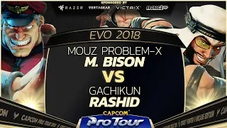 Mouz Problem-X (M. Bison) vs Gachikun (Rashid) - EVO 2018 - Top 8 - SFV - CPT 2018