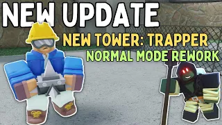 [NEW UPDATE] TRAPPER AND NORMAL/EASY REWORK SHOWCASES | Roblox Tower Defense Simulator TDS