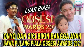 Mantap Onyo... Betrand Peto & Thalia Bikin Bangga Ruben Onsu, Bawa Pulang Piala Obsesi Awards 2021!