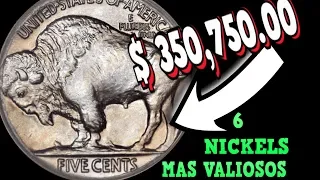 6 MARAVILLOSOS BUFALOS NICKEL MAS VALIOSOS BUSCALOS