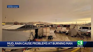 Muddy and Rainy Conditions at Burning Man