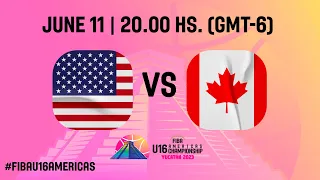 FINAL: USA v Canada | Full Basketball Game | FIBA U16 Americas Championship 2023