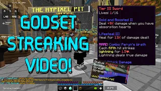 Hypixel Pit - Trash hoppers and being hunted by a godset