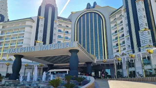 The Front and back of Delphin Imperial Hotel Antalya Turkey 🇹🇷 #travelvlog #luxury #5star #funpacked