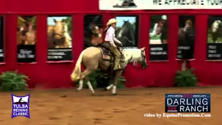 Trashy Blond ridden by Kaci O'Rourke  - 2015 Tulsa Reining Classic (Developing Horse Futurity)