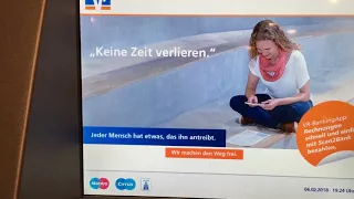 Volksbank Scheine wählen / Auszahlung