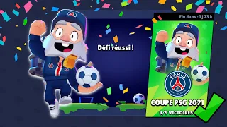 BRAWL STARS - MON DÉFI COUPE PSG 2021 EN ENTIER !! OBJECTIF 9 VICTOIRES