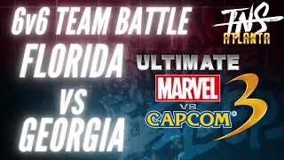 UMvC3 Florida vs Georgia 6v6 Team Exhibition TNS Atlanta (Flocker Marvelo Dapvip Not Enough Damage)