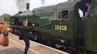 35028 Clan Line On British Pullman, Bristol May 16 2018