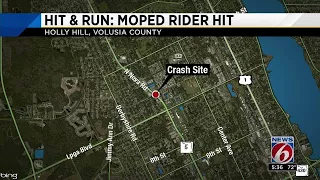 Hit & run: moped rider hit