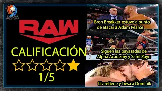 Raw con calificación de ⭐1/5 estrellas Monday Night Raw 27 de mayo de 2024 resumen y review