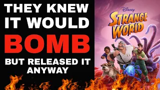 DISNEY DISASTER! KNEW STRANGE WORLD WOULD BOMB And Rushed To Release It For Thanksgiving ANYWAY!