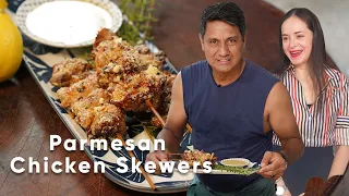 Goma At Home: Parmesan Chicken Skewers