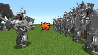 Ferrous Wroughtnaut Vs. 10x Mowzie's Mobs in Minecraft!