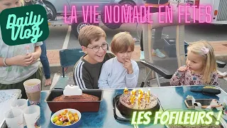 DVLOG  du 29,30 /11 .  La vie nomade en fêtes !!!  . FAMILLE NOMBREUSE EN CAR AMÉNAGÉ