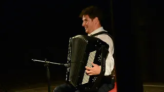 The great accordionist Pietro Adragna, in our garden theatre, la Fraschetta!