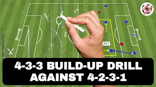 4-3-3 build-up exercise against 4-2-3-1 formation!