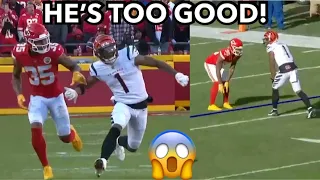 Ja’Marr Chase vs Charvarius Ward (WR vs CB) PHYSICAL! Bengals vs Chiefs AFC Championship highlights