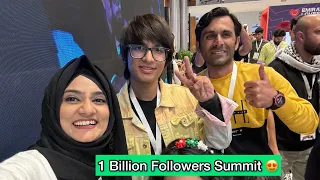 We met Sourav Joshi and other Incredible creators at 1 Billion Summit Dubai 😍