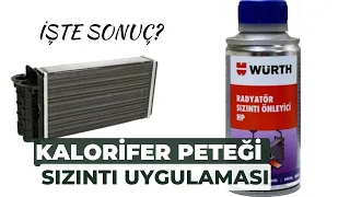 würth  kalorifer peteği sızıntı önleyici - kalorifer su sızdırıyor - petek su damlatıyor