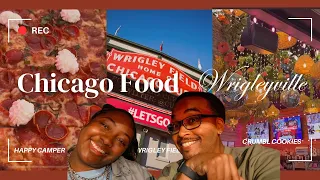 Wrigleyville CHICAGO: 🍕 Dining at Happy Camper, 🍪 Sweets at Crumbl Cookie, &⚾ Touring Wrigley Field