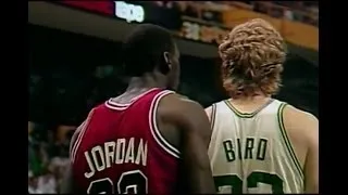 Larry Bird (36pts, 12reb, 8ast) vs Michael Jordan (63 Points) 1986 Bulls (G2)