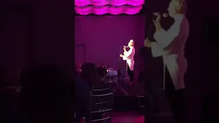 Sia performing elastic heart at a private event