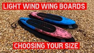 Choosing your light wind wing board