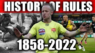 THE ENTIRE HISTORY OF AFL RULES (1858-2022)