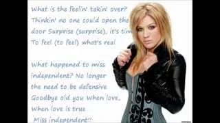 Kelly Clarkson Miss independent with LYRICS