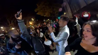 Jon Batiste LIVE Grammy Award Winner Celebrates Leads Second Line Out of Bowery Ballroom 12-14-21