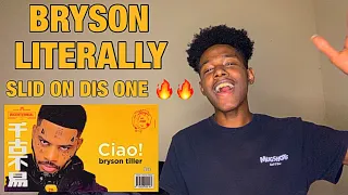 MUST WATCH 🔥🔥🔥 Bryson Tiller - CIAO (Official Audio) | REACTION *W SONG OMM