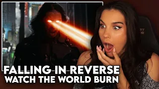 THIS IS AWESOME!! First Time Reaction to Falling in Reverse - "Watch the World Burn"