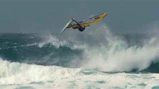 Aerial Video Maui - Windsurfing action at Ho’okipa December 3rd 2017