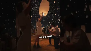 The coolest looking proposal ever ❤️