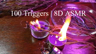 100 triggers in 6 minutes | 8D ASMR