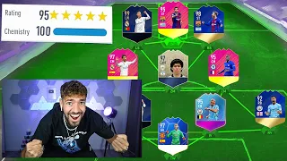 RETRO FIFA 18!! 195 RATED FUT DRAFT CHALLENGE FIFA 18 🔥🔥