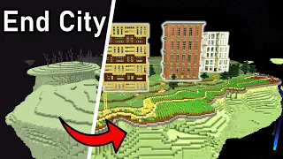 I Transformed the END into a CITY in Survival Minecraft