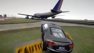 🛫 GTA 4 CRASH TEST OF REAL CARS AT THE AIRPORT #7