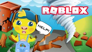 ROBLOX AMIGO MUMU TENTA SOBREVIVER EM NATURAL DISASTER ROBLOX