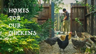 Building a sweet home for our backyard chicken, Chicken coop by an architect!｜Garden Making ep10