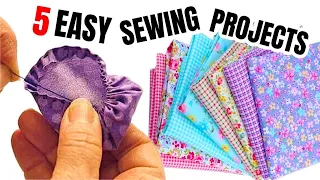 5 easy sewing projects compilation! ( Scrap fabric friendly too)