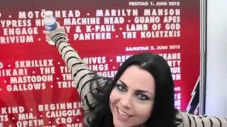 Amy Lee in Gibson Backstage at Rock am Ring 2012