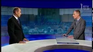 Janez Janša gost oddaje Odmevi na TV Slovenija 1 (19. november 2013)