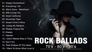 Rock Ballads 70's - 80's - 90's | Best Rock Ballads of All Time | Rock Love Song Nonstop