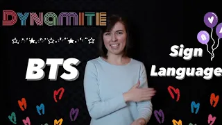 Dynamite - BTS 방탄소년단 - Sign Language Cover - CC with audio