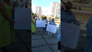 Митинг против повышения пенсионного возраста, организованный профсоюзами г.Усть-Илимска 25 июня 2018