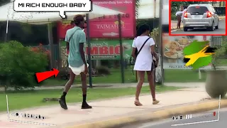 GOLD DIGGER CAUGHT BY A MAN WEARING DIAPERS IN Ocho Rios, Jamaica