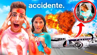 SE QUEMA NUESTRO AVION VIAJANDO A DISNEYLAND...*accidente y bomberos!*